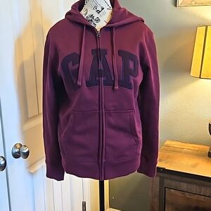 GAP Maroon Zip-Up Hoodie